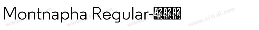 Montnapha Regular字体转换